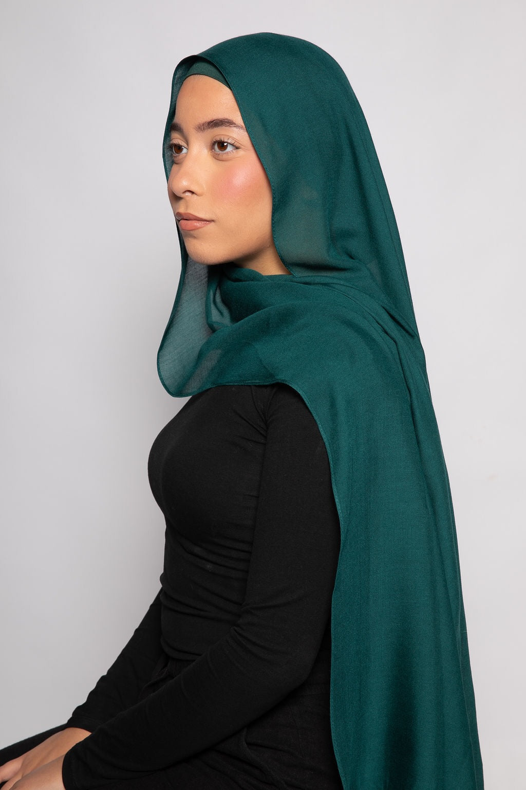 Emerald Hijab+ Matching Cap